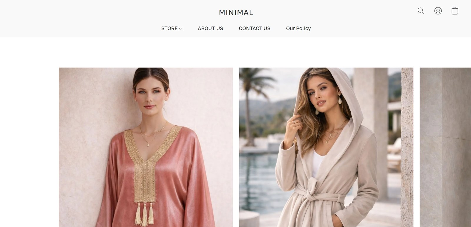 Minimal Egypt website preview